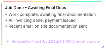 Signifi AI job summary